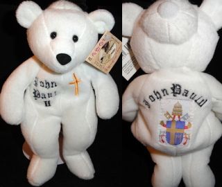 Pope John Paul 2nd 264th Pope 1999 Plush Teddy Bear