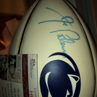 Joe Paterno Signed Penn State Football JSA COA RARE Autograph Nike