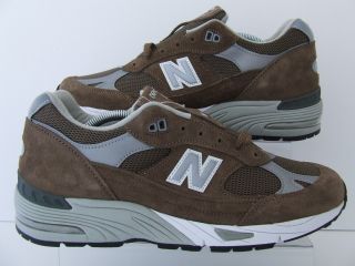 Mens New Balance 991 Kah Brown Suede Retro Trainers Sneakers Made in