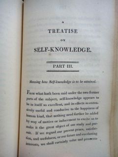 1806 Antique 264P Victorian Fine Binding Leather Self Knowledge