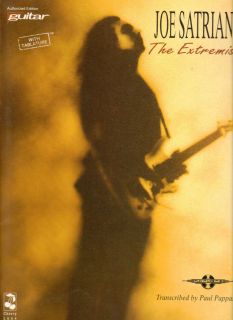 Joe Satriani The Extremist Guitar Tab Tablature Song Book