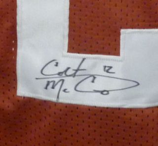 Colt McCoy Autographed Signed Texas Longhorns Orange Size XL Jersey