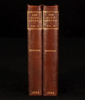 1864 2 Vols Scot Abroad John Hill Burton
