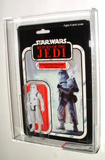 1983 Palitoy Star Wars ROTJ Hoth Stormtrooper Mint on 65 Back Card AFA