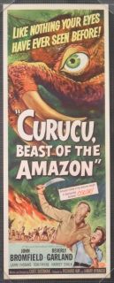 Curuku Beast of The  Original One Sheet Movie Poster 1956