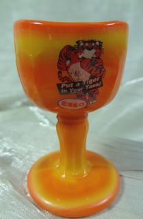 John Bull Style Eye Bath Cup Candy Corn With Esso Decal Put A Tiger In