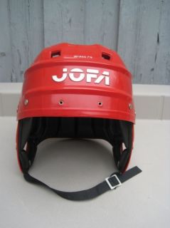 Vtg Red 287 Jofa Hockey Helmet