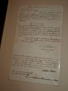 John C Calhoun Signed Soldier Pension Revolutionary War