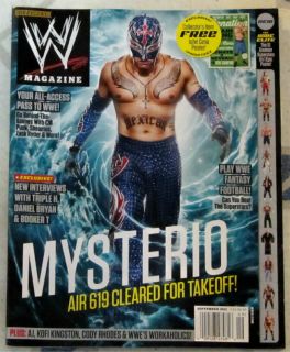 WWE Magazine September 2012 John Cena Poster Free Inside Mysterio