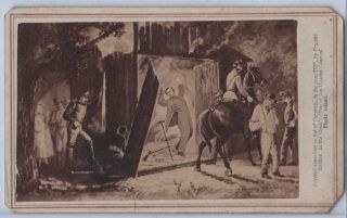  Assassin John Wilkes Booth CDV his fate Barn fire Union Troops Corbett