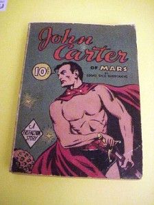 Vintage John Carter of Mars Burroughs 1940 Fast Action Story Big