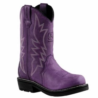 John Deere Ladies Purple Boots Womens JD2226