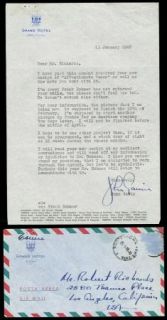 John Gavin Vintage 1968 Original Signed Typed Letter TLS Autographed
