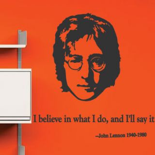John Lennon Quote Wall Stickers Wall Decals