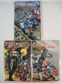 Complete Set Punisher Captain America Blood Glory 1 3 NM M Limited Series  