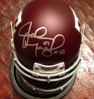 Heisman Winner Johnny Manziel Autographed Signed Texas A M Football Mini Helmet  