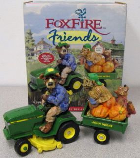 Foxfire by Lowell Davis Collectible Bears w John Deere 320 Tractor 5164  