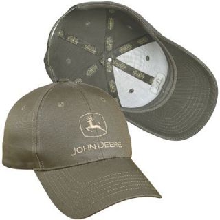 New John Deere Moss Colored Twill Cap JD Hat  
