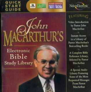 John MacArthur's Electronic Bible Study Library PC CD  