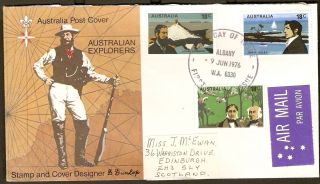 1976 John Forrest Oxley Hume Hovell Famous Explorers Australia to Scotland  