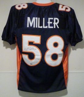 Von Miller Autographed Signed Denver Broncos Blue Jersey Size XL Tri Star  