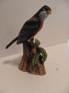 Vintage Robin Figurine John James Audubon Porcelain Bird 1982  
