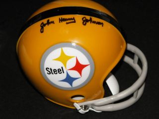 John Henry Johnson Autographed Steelers Mini Helmet  