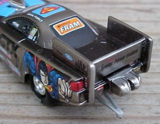John Force Raw Bare Metal Superman Action Racing 1999 Nitro Drag Funny Car 1 64  
