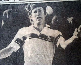 John McEnroe Wins U s Open Tennis Championship vs Bjorn Borg 1980 NY Newspaper  