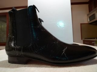 Martin Margiela Black Leather Boots Italy 42 9  