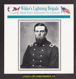 John Thomas Wilder's Lightning Brigade Union Troops U s Civil War Card  