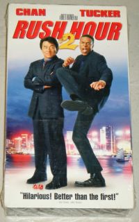 Rush Hour 2 SEALED VHS New Line 2001 Jackie Chan Chris Tucker John Lone  