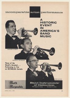 1960 Leonard B Smith George E Reynolds John Haynie Roth Reynolds Cornet Print Ad  