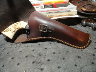 Antique Flap Holster for 4 3 4" SAA Revolver Marked John P Buckley  