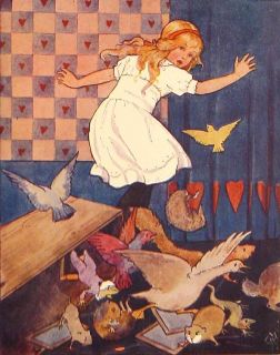 1922 Alice in Wonderland Antique Lewis Carroll Alice's Adventures Book Vtg RARE  