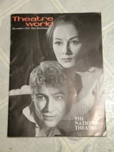Peter O'Toole Hamlet Theatre World 1963 Signed by Rosemary Harris  