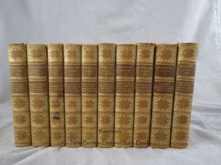 The Dramatic Works of William Shakespeare Illus by John Thompson 10 Vol Leather  