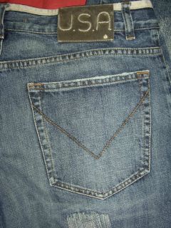 John Varvatos U s A Designer Jeans Straight Leg Button Fly Size 34x34  