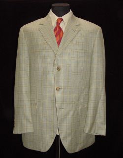 Authentic JOHN W  Cashmere Silk Blazer Fabric By Loro Piana Sz 44 R  