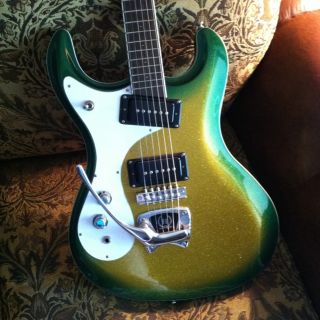 Hallmark 60 Custom Lefty Left Handed Mosrite Electric Guitar Vintage Fender  