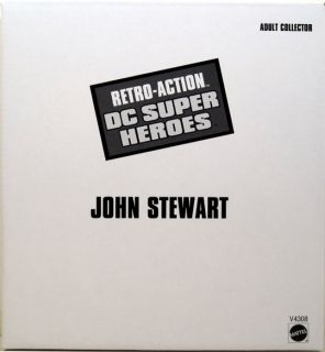 John Stewart Retro Action DC Super Heroes Figure Green Lantern Exclusive Mego  