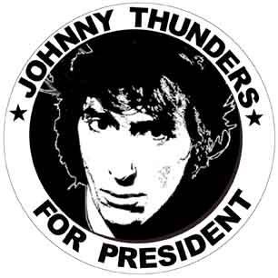 Johnny Thunders for President New York Dolls Sticker  