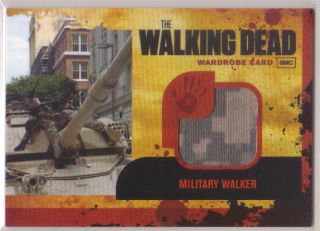 2011 The Walking Dead Military Walker Jersey Shirt RARE AMC Cryptozoic  