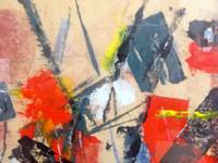 IMPORTANT AMERICAN JOHN VON WICHT ABSTRACT PAINTING 1950  