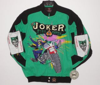 Hollywood Joker Batman Emboidered Cotton Jacket M  