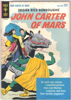 John Carter of Mars Comic 1 Gold Key 1964 Fine Fine  