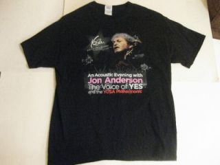 Jon Anderson Yes 2011 Tour Concert T Shirt w Youth Orchestra of San Antonio TX  