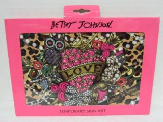 Betsey Johnson Temporary Skin Art Tatoos NIP $25  