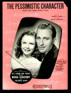If I Had My Way 1940 Bing Crosby pessimistic Character  