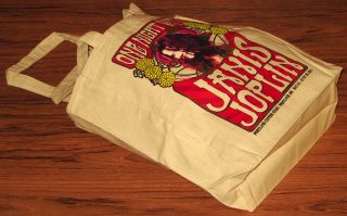 Janis Joplin Tote Bag Handbag Purse Hippie Authentic New  